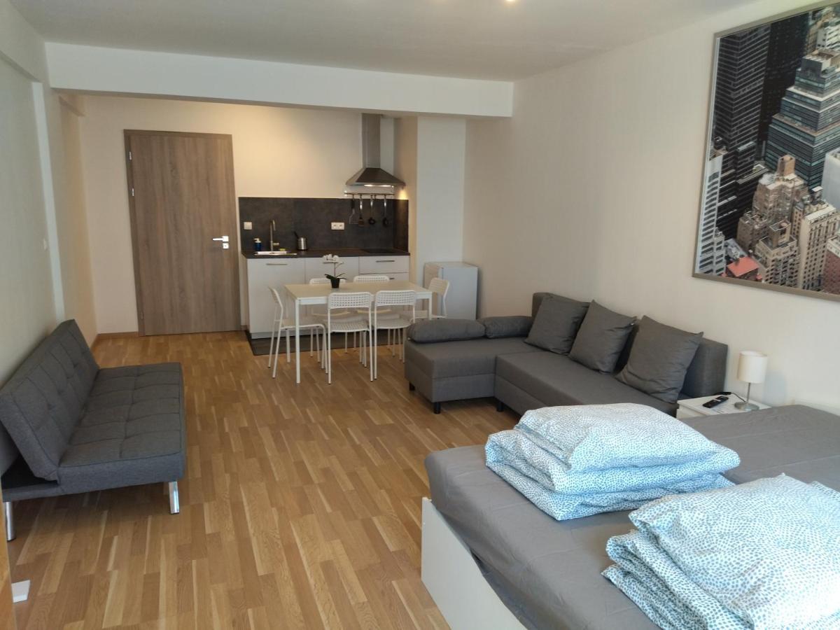 פראג Brand New Two Room Apartment #34 With Free Secure Parking In The Center מראה חיצוני תמונה